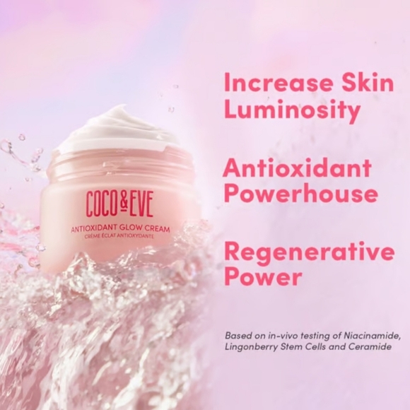 Coco&Eve Antioxidant Glow Cream Niacinamide Hyaluronic Acid Stem Cells 50ml - Picture 3 of 4